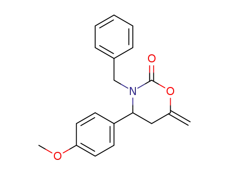 2H-1,3-Oxazin-2-one,
tetrahydro-4-(4-methoxyphenyl)-6-methylene-3-(phenylmethyl)-