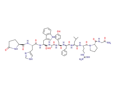 Molecular Structure of 57521-78-5 (LHRH, Phe(6)-)