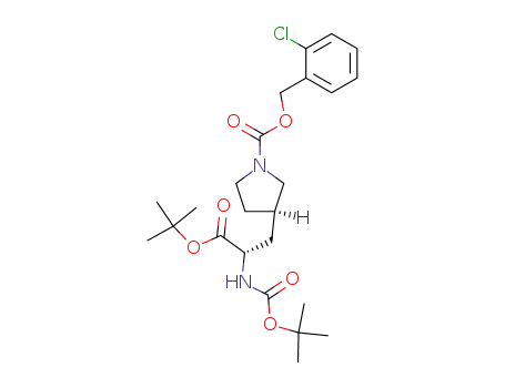 (R)-3-((S)-2-tert-Butoxycarbonyl-2-tert-butoxycarbonylamino-ethyl)-pyrrolidine-1-carboxylic acid 2-chloro-benzyl ester