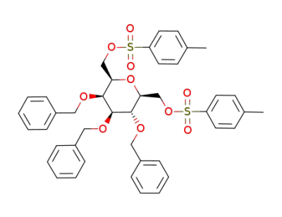 L-글리세로-L-갈락토-헵티톨, 2,6-안히드로-3,4,5-트리스-O-(페닐메틸)-, 비스(4-메틸벤젠술포네이트)