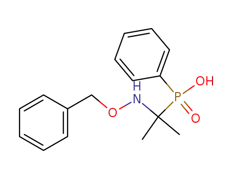phenyl 1-benzyloxyamino 1,1-dimethyl methyl phosphinic acid