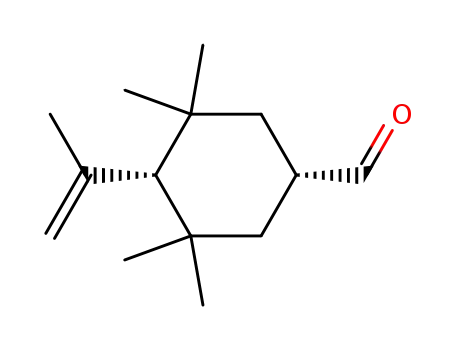 cis-7-3,3,5,5-tetramethyl-4-(1-methylethenyl)-1-cyclohexanecarbaldehyde