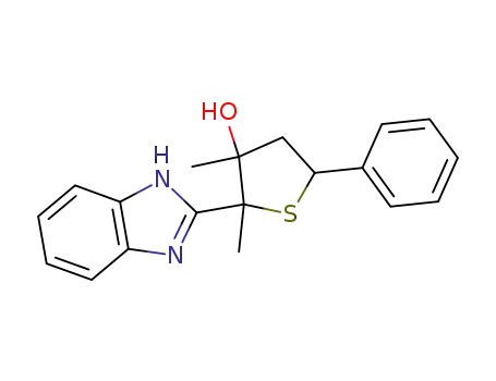 2-(1H-Benzoimidazol-2-yl)-2,3-dimethyl-5-phenyl-tetrahydro-thiophen-3-ol