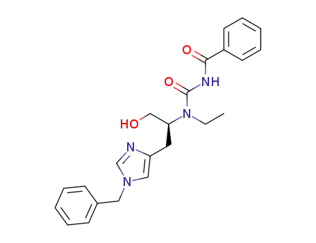 1-benzoyl-3-ethyl-3-<1-(1'-benzyl-4'-imidazolyl)-3-hydroxyprop-2(S)-yl>urea