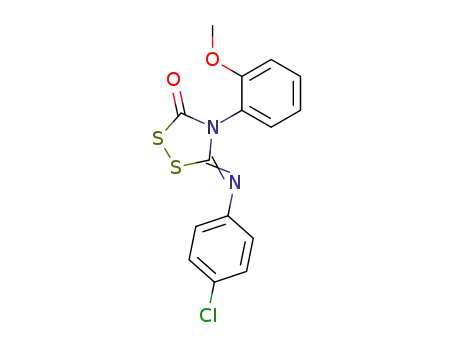 5-[(Z)-4-Chloro-phenylimino]-4-(2-methoxy-phenyl)-[1,2,4]dithiazolidin-3-one