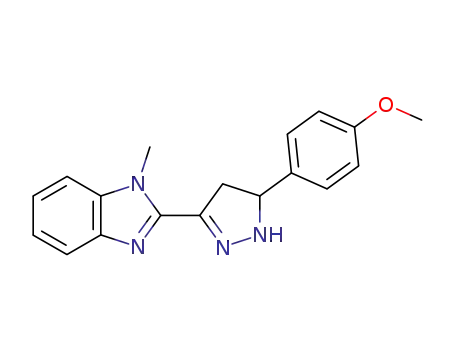 2-[5-(4-Methoxy-phenyl)-4,5-dihydro-1H-pyrazol-3-yl]-1-methyl-1H-benzoimidazole