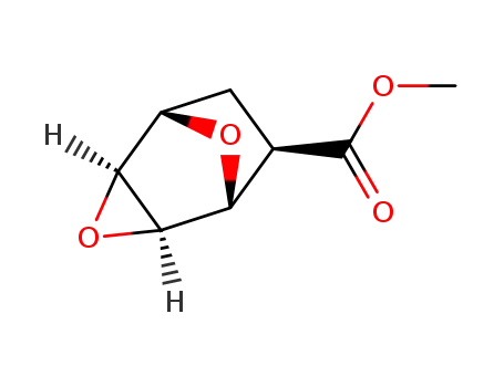 Molecular Structure of 81763-39-5 ((1β,2α,4α,5β,6α)-3,8-Dioxatricyclo[3.2.1.02,4]octane-6-carboxylic acid methyl ester)