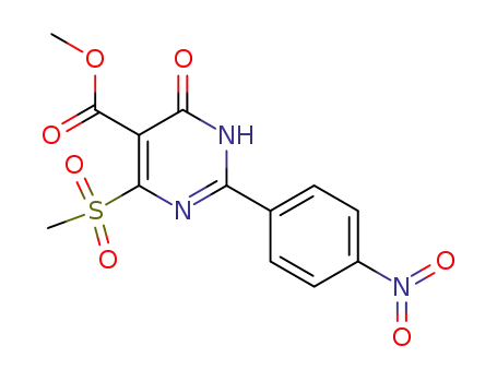methyl 4-methylsulfonyl-2-p-nitrophenyl-6-oxopyrimidine-5-carboxylate