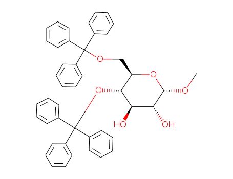 (2S,3R,4R,5S,6R)-2-Methoxy-5-trityloxy-6-trityloxymethyl-tetrahydro-pyran-3,4-diol