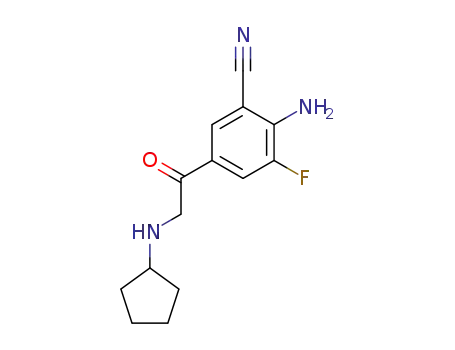 4'-amino-3'-cyano-2-cyclopentylamino-5'-fluoroacetophenone
