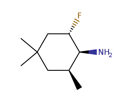 Molecular Structure of 85623-63-8 (Cyclohexanamine, 2-fluoro-4,4,6-trimethyl-, (1alpha,2beta,6alpha)- (9CI))