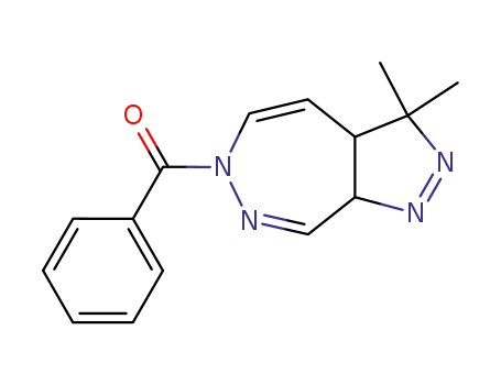 6-Benzoyl-3,3a,6,8a-tetrahydro-3,3-dimethylpyrazolo<3,4-d><1,2>diazepin