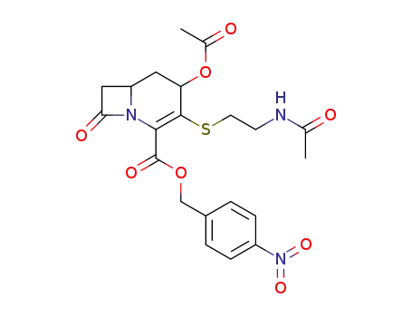 4-Acetoxy-3-(2-acetylamino-ethylsulfanyl)-8-oxo-1-aza-bicyclo[4.2.0]oct-2-ene-2-carboxylic acid 4-nitro-benzyl ester
