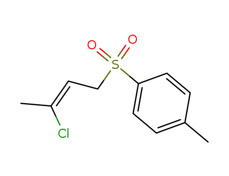Molecular Structure of 139951-33-0 (Benzene, 1-[(3-chloro-2-butenyl)sulfonyl]-4-methyl-, (Z)-)