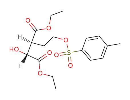 Molecular Structure of 225518-72-9 (diethyl (2R,3S)-3-(2-p-toluenesulfonyloxyethyl)malate)