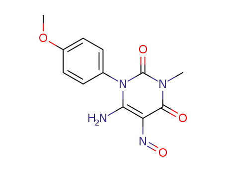 1-p-Methoxyphenyl-3-methyl-5-nitroso-6-aminouracil