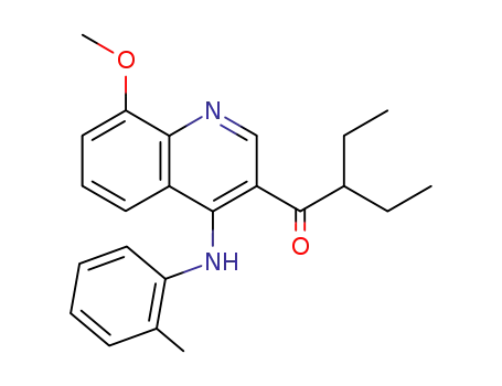 1-Butanone,
2-ethyl-1-[8-methoxy-4-[(2-methylphenyl)amino]-3-quinolinyl]-