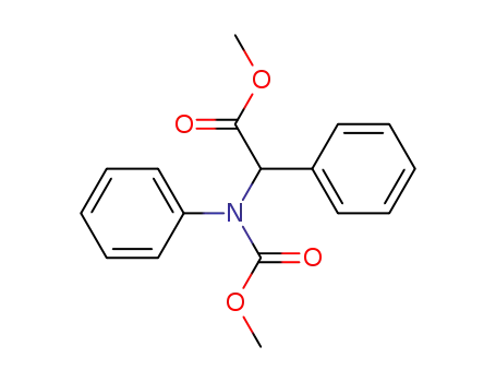 Benzeneacetic acid, alpha-((methoxycarbonyl)phenylamino)-, methyl ester