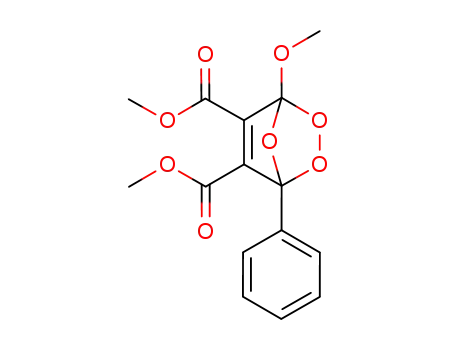 Molecular Structure of 121673-39-0 (2,3,7-Trioxabicyclo[2.2.1]hept-5-ene-5,6-dicarboxylic acid,
1-methoxy-4-phenyl-, dimethyl ester)
