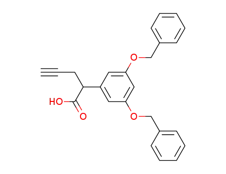 Molecular Structure of 80457-68-7 (2-(3,5-bisbenzyloxyphenyl)pent-2-ynoic acid)