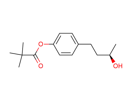 Molecular Structure of 152339-92-9 ((R)-4-(p-pivaloyloxyphenyl)butan-2-ol)