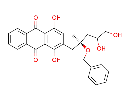 2-((S)-2-Benzyloxy-4,5-dihydroxy-2-methyl-pentyl)-1,4-dihydroxy-anthraquinone