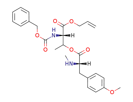 (S)-2-Benzyloxycarbonylamino-3-[(S)-3-(4-methoxy-phenyl)-2-methylamino-propionyloxy]-butyric acid allyl ester