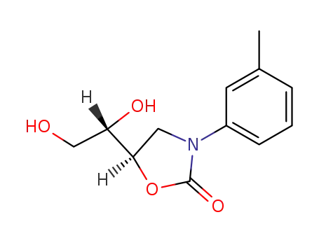 (R)-5-((S)-1,2-Dihydroxy-ethyl)-3-m-tolyl-oxazolidin-2-one