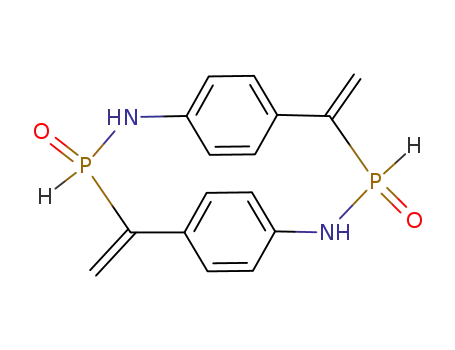 4,11-Dimethylene-2,9-diaza-3,10-diphospha-tricyclo[10.2.2.2<sup>5,8</sup>]octadeca-1<sup>(15)</sup>,5<sup>(18)</sup>,6,8<sup>(17)</sup>,12<sup>(16)</sup>,13-hexaene 3,10-dioxide