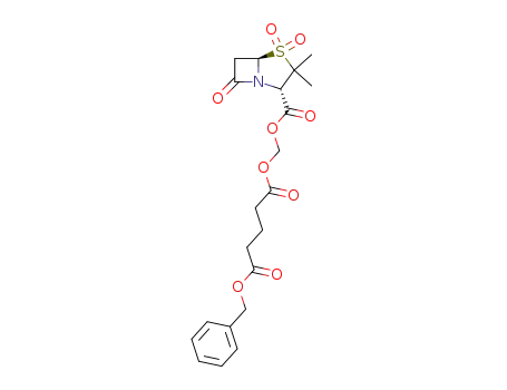 Molecular Structure of 87343-26-8 (<<5-(benzyloxy)glutaryl>oxy>methyl penicillanate sulfone)