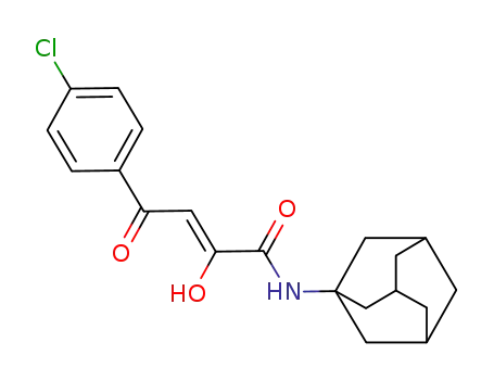 Molecular Structure of 126681-81-0 ((3Z)-4-(4-chlorophenyl)-4-hydroxy-2-oxo-N-tricyclo[3.3.1.1~3,7~]dec-1-ylbut-3-enamide)