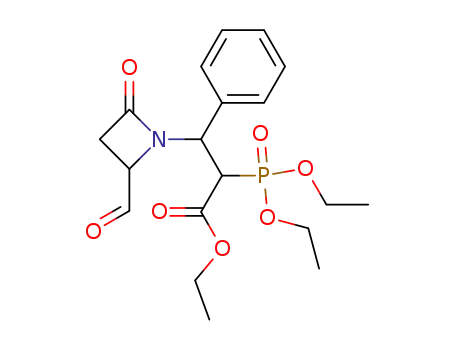 2-(Diethoxy-phosphoryl)-3-(2-formyl-4-oxo-azetidin-1-yl)-3-phenyl-propionic acid ethyl ester
