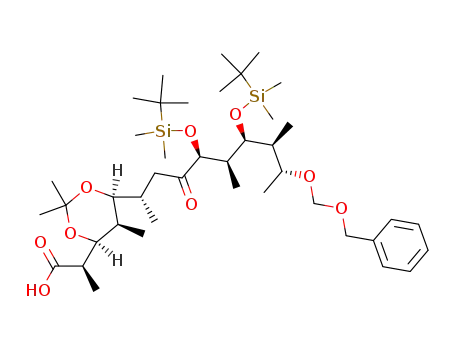 (R)-2-{(4S,5R,6S)-6-[(1S,4S,5R,6S,7S,8R)-8-Benzyloxymethoxy-4,6-bis-(tert-butyl-dimethyl-silanyloxy)-1,5,7-trimethyl-3-oxo-nonyl]-2,2,5-trimethyl-[1,3]dioxan-4-yl}-propionic acid