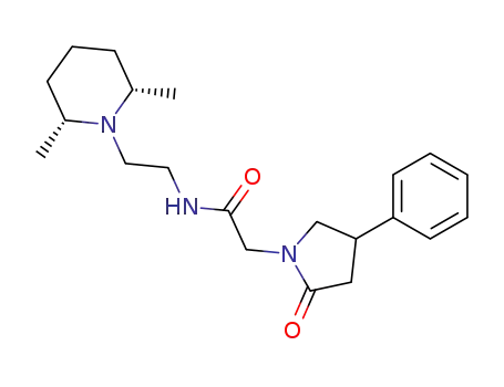 N-[2-((2S,6R)-2,6-Dimethyl-piperidin-1-yl)-ethyl]-2-(2-oxo-4-phenyl-pyrrolidin-1-yl)-acetamide