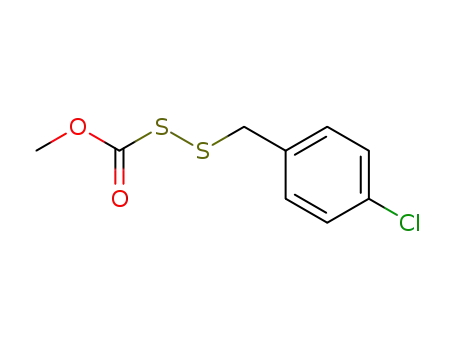 Molecular Structure of 72050-05-6 ((p-Chlorobenzyl)sulfenyl methyl thiocarbonate)