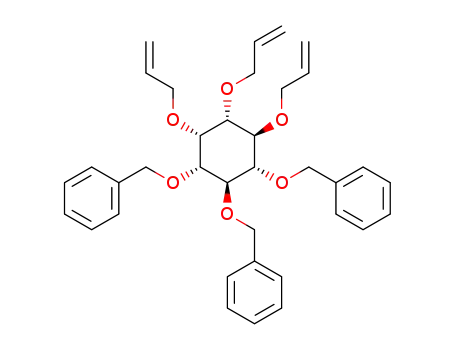 (+/-)-2,3,4-tri-O-allyl-1,5,6-tri-O-benzyl-myo-inositol