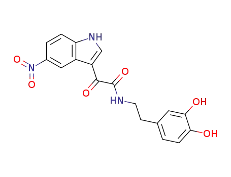 1H-Indole-3-acetamide, N-[2-(3,4-dihydroxyphenyl)ethyl]-5-nitro-a-oxo-