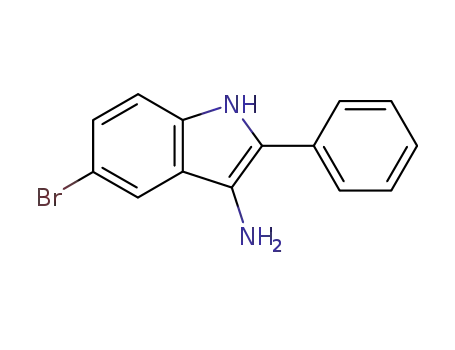 Molecular Structure of 83515-08-6 (5-Bromo-2-phenyl-3-aminoindole)