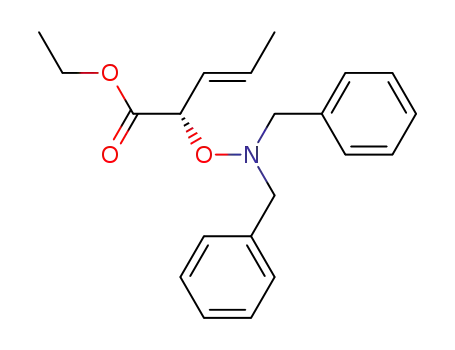 (E)-(S)-2-(N,N-Dibenzyl-aminooxy)-pent-3-enoic acid ethyl ester