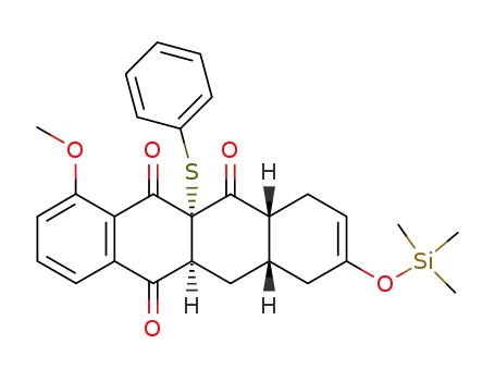 (4aR,5aS,11aS,12aS)-7-Methoxy-5a-phenylsulfanyl-2-trimethylsilanyloxy-4,4a,5a,11a,12,12a-hexahydro-1H-naphthacene-5,6,11-trione