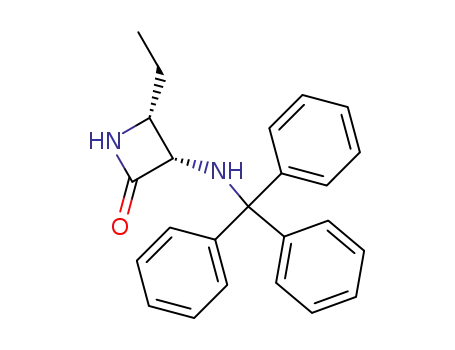 (3S,cis)-4-ethyl-3-triphenylmethylamino-2-azetidinone