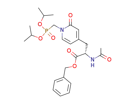 N-acetyl-3-(1-diisopropyloxyphosphorylmethyl-2-pyridone-4-yl)-1-alanine benzyl ester