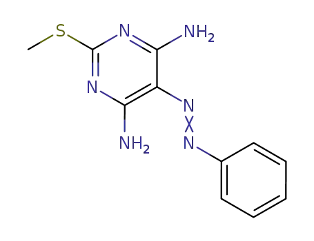 2-methylsulfanyl-5-phenylazo-pyrimidine-4,6-diamine