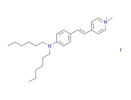 Pyridinium, 4-[2-[4-(dihexylamino)phenyl]ethenyl]-1-methyl-, iodide