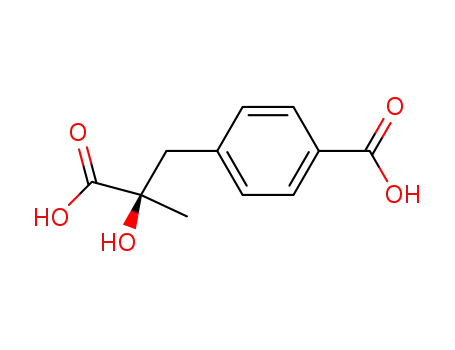 (2R)-(+)-3-(4-carboxy-phenyl)-2-hydroxy-2-methyl-propionic acid