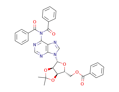 Adenosine, N,N-dibenzoyl-2',3'-O-(1-methylethylidene)-, 5'-benzoate