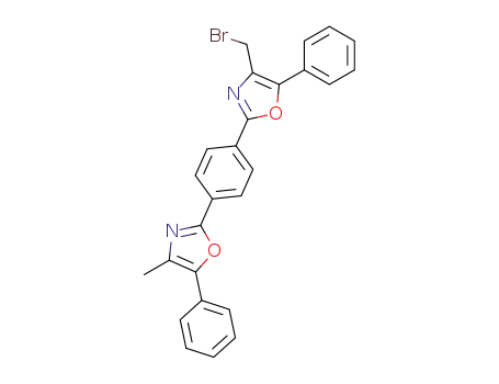 4-Brommethyl-4'-methyl-2,2'-(p-phenylen)bis<5-phenyloxazol>