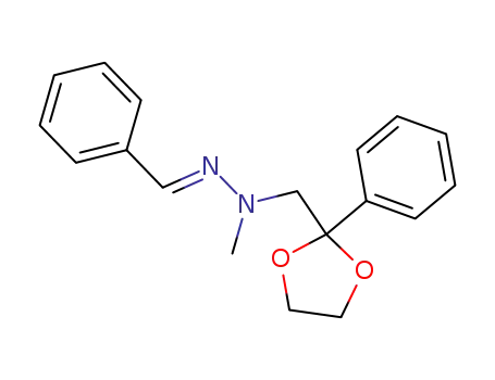 N-Methyl-N-(2-phenyl-[1,3]dioxolan-2-ylmethyl)-N'-[1-phenyl-meth-(E)-ylidene]-hydrazine
