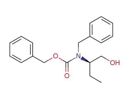 Molecular Structure of 124938-13-2 (Benzyl-((R)-1-hydroxymethyl-propyl)-carbamic acid benzyl ester)