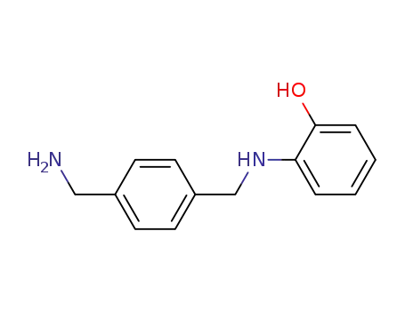 Molecular Structure of 127889-39-8 (2-(4-Aminomethyl-benzylamino)-phenol)